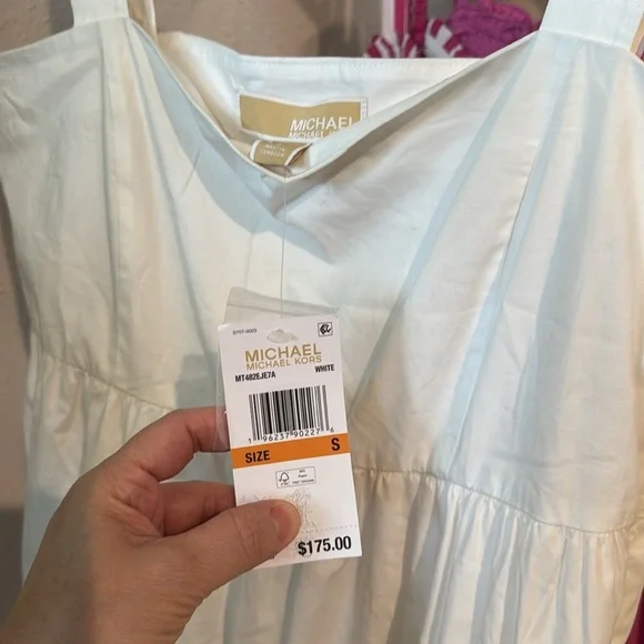 MICHAEL Michael Kors
Women's Square-Neck Sleeveless Tiered Midi Dress Size Small - Picture 3 of 6